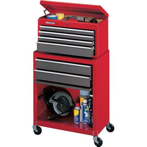 stack on tool box red steel 6 drawer|Amazon.com: Stack.